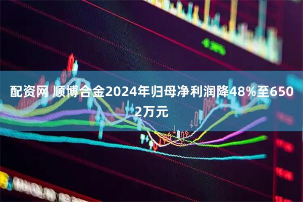 配资网 顺博合金2024年归母净利润降48%至6502万元