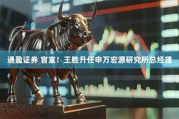 通盈证券 官宣！王胜升任申万宏源研究所总经理