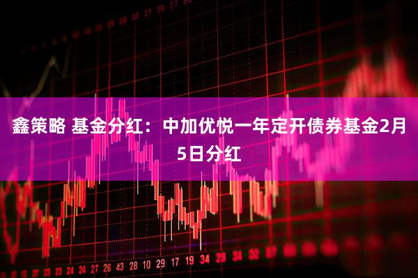 鑫策略 基金分红：中加优悦一年定开债券基金2月5日分红