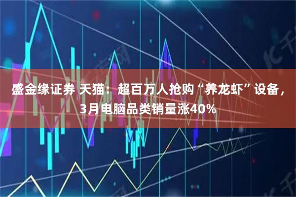 盛金缘证券 天猫:超百万人抢购“养龙虾”设备,3月电脑品类销量涨40%